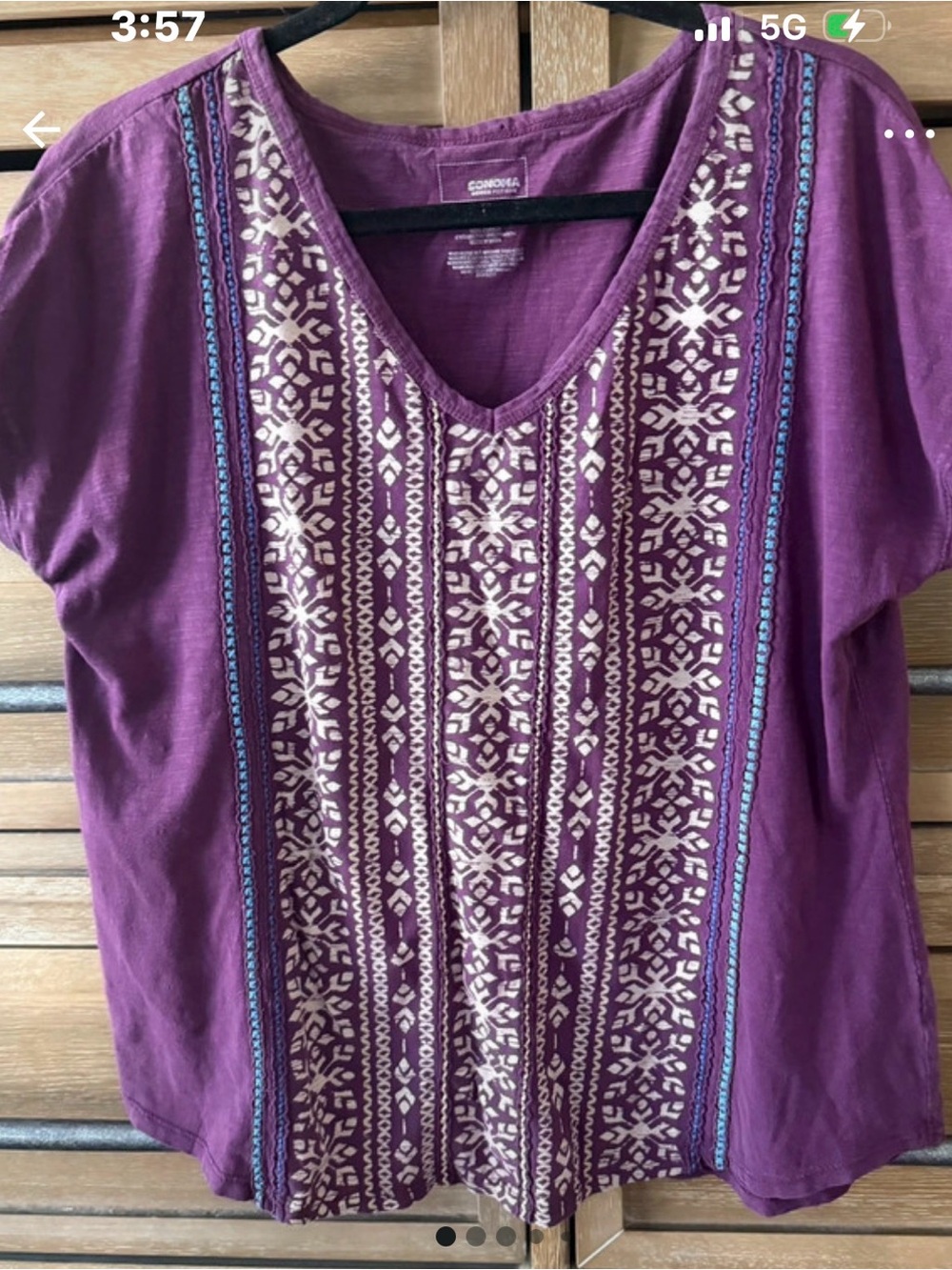 Sonoma Goods for Life purple top size large